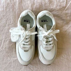 Kickoff Trainer Sneakers in Neutral Colorblock Leather from Madewell